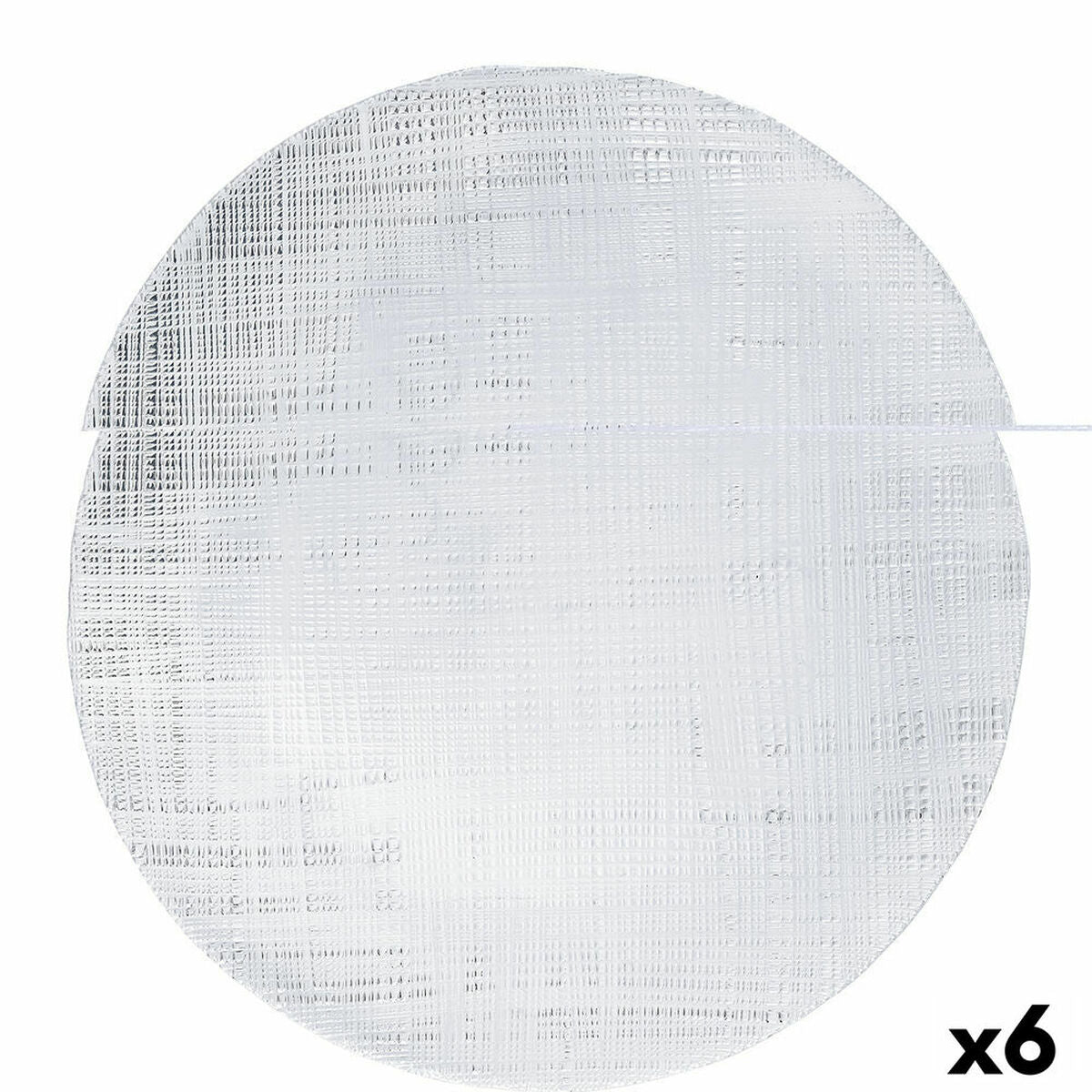 Dessous d'Assiette Bidasoa Ikonic Transparent verre Ø 28 cm (6 Unités) (Pack 6x)