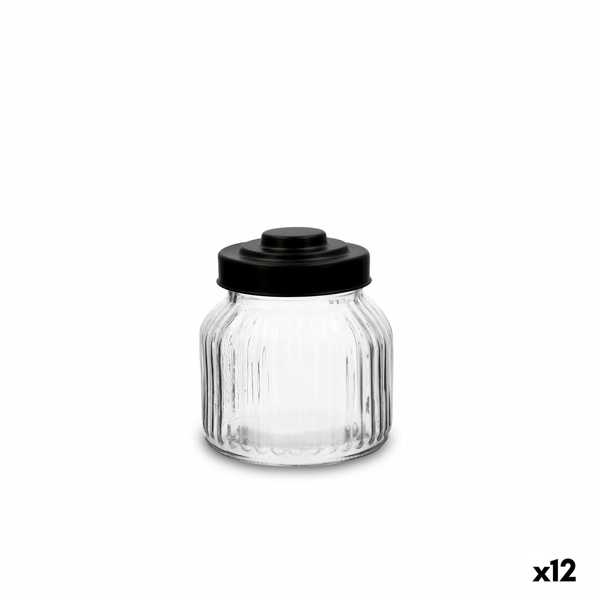Bocal Quid Maison Transparent verre 500 ml (12 Unités)