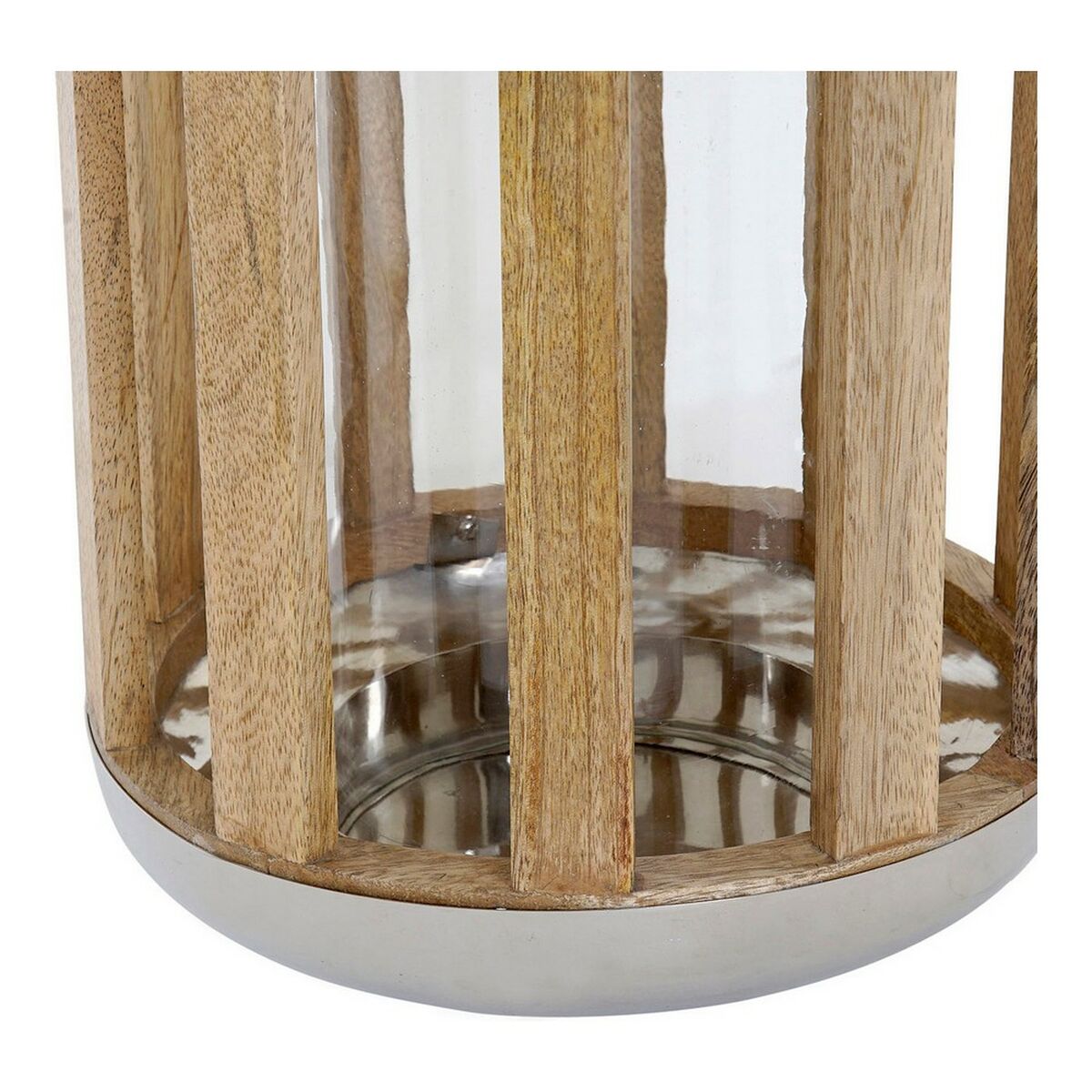 Lantern DKD Home Decor Silver Wood Metal (22 x 22 x 32 cm)