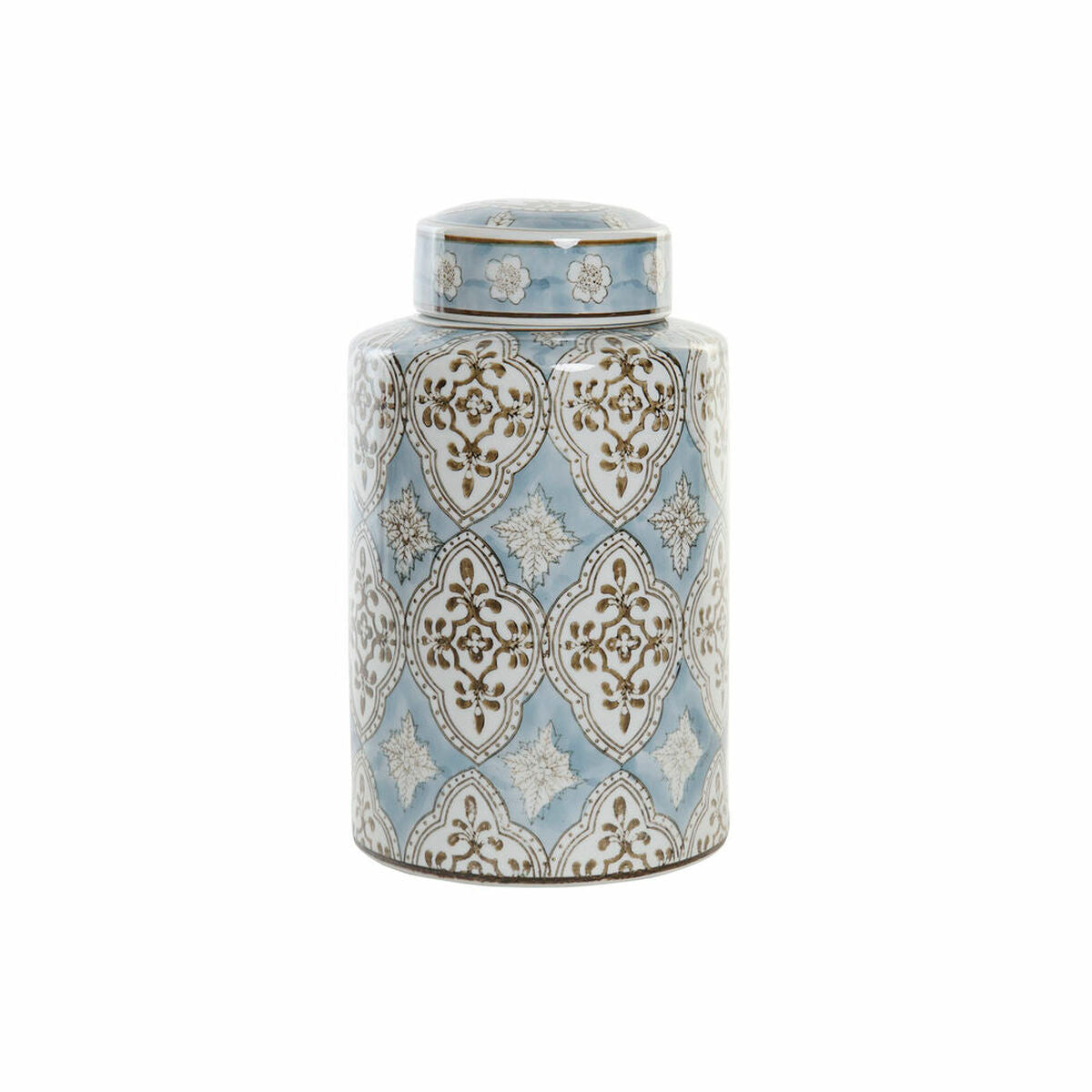 Vase DKD Home Decor Porcelaine Beige Bleu 18 x 18 x 30 cm Arabe