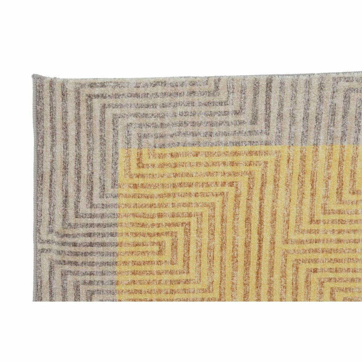 Carpet DKD Home Decor Yellow Light brown (120 x 180 x 0,7 cm)