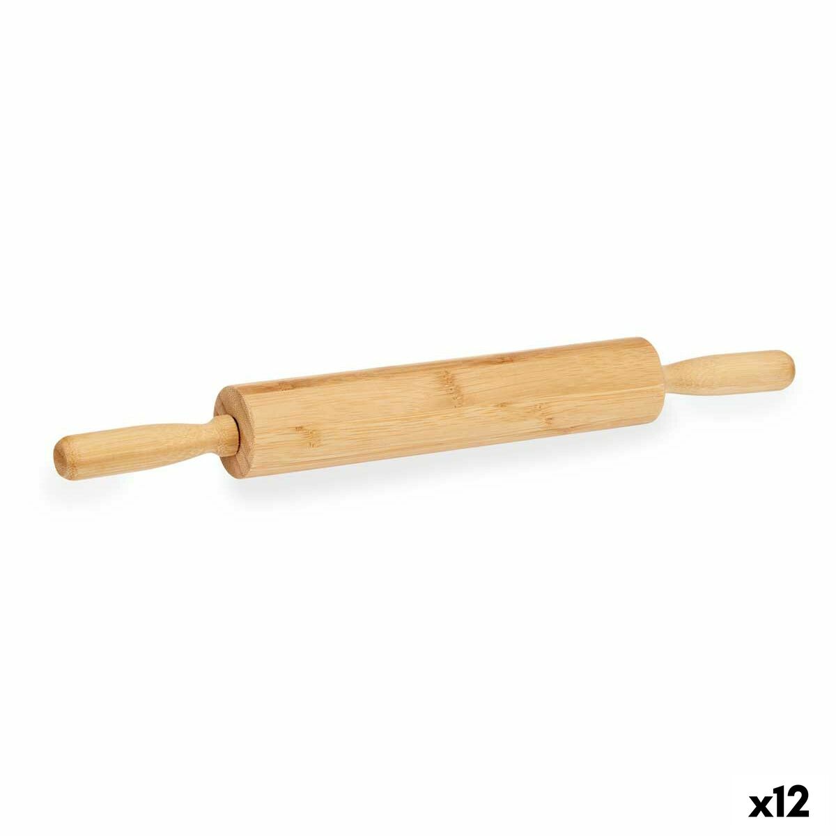 Nudelholz Bambus 45 x 5 x 5 cm (12 Stück)