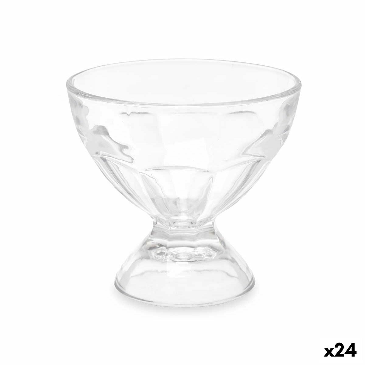 Coupe de glaces et de milkshakes 280 ml Transparent verre (24 Unités)