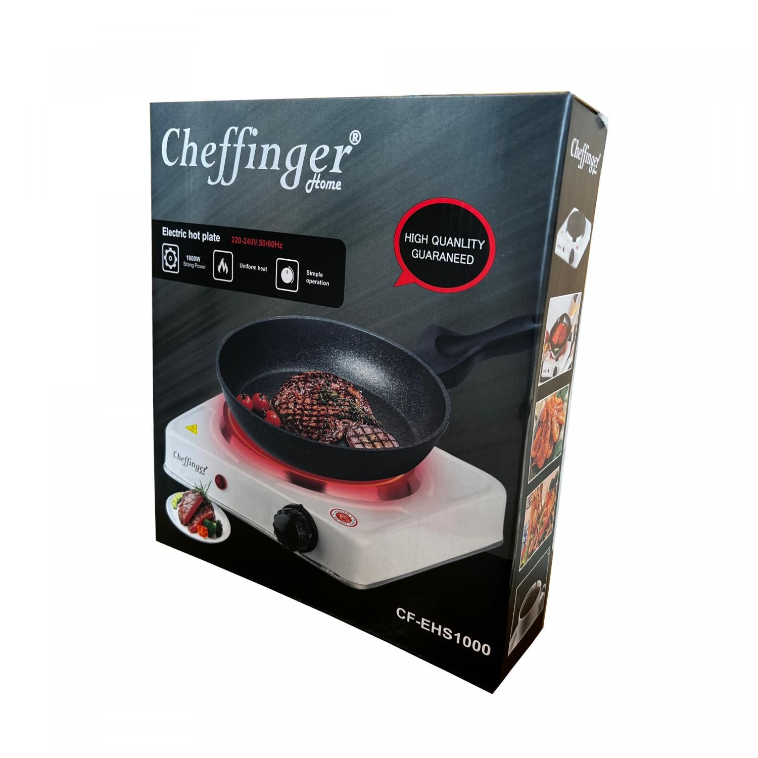 Cheffinger CF-EHS1000: 1000W Electric Hot Plate - Single